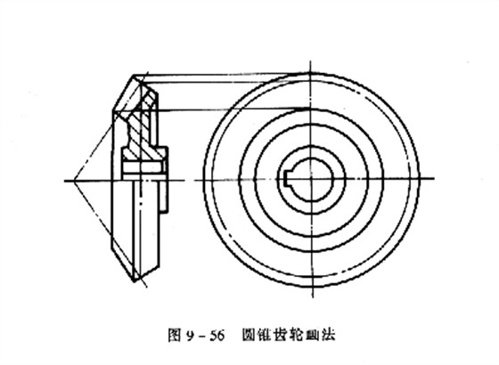 机械制图教程：直齿圆锥齿轮的画法